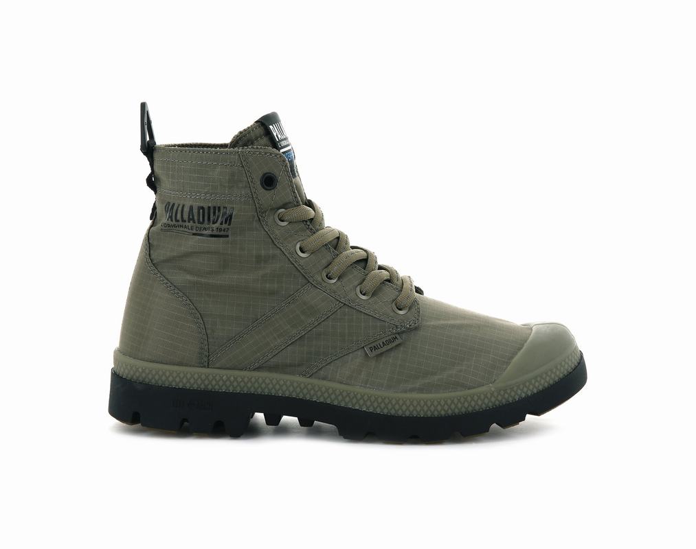 Palladium Pampa Lite+ Vapor Wp+ Men's Waterproof Boots Green (MGLQ32589)